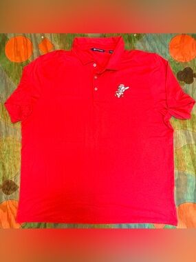 Cutter and Buck Cincinnati Reds Polo Shirt Mens Size XL Red Solid Baseball MLB P